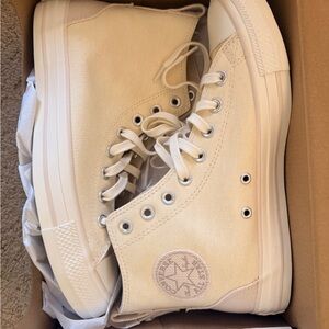 Converse High Top White with Tan